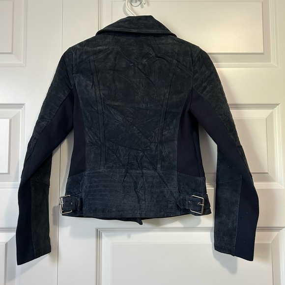 Lucky Brand Leather Suede Moto Jacket - Picture 3 of 8